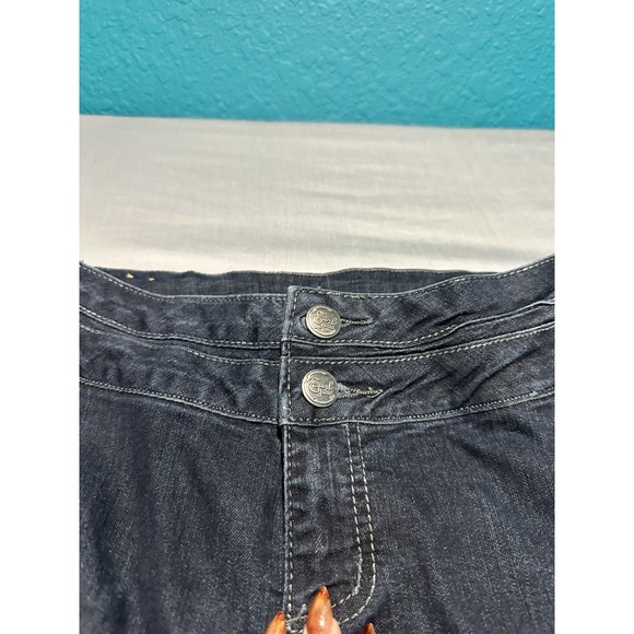 VTG Earl Women's Jeans Wide Leg Dark Wash 12P - Picture 4 of 14